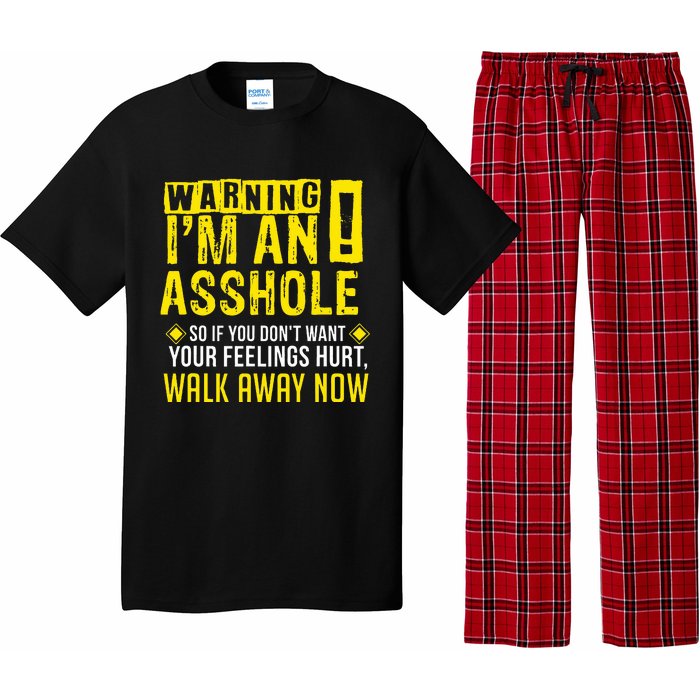 Asshole Assholes Warning Vulgar Profanity Fun Gag Gift Pajama Set