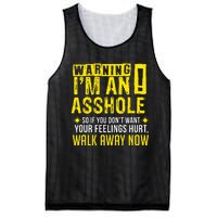 Asshole Assholes Warning Vulgar Profanity Fun Gag Gift Mesh Reversible Basketball Jersey Tank