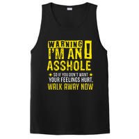 Asshole Assholes Warning Vulgar Profanity Fun Gag Gift PosiCharge Competitor Tank