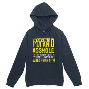 Asshole Assholes Warning Vulgar Profanity Fun Gag Gift Urban Pullover Hoodie