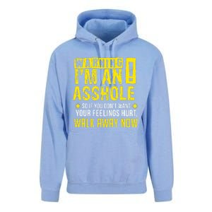 Asshole Assholes Warning Vulgar Profanity Fun Gag Gift Unisex Surf Hoodie