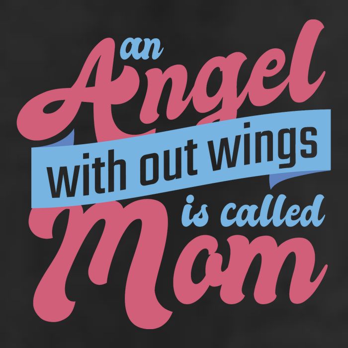 An Angel Without Wings Is Called Mom 7 Panel Mesh Trucker Snapback Hat