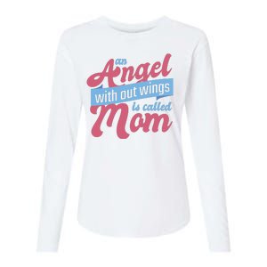 An Angel Without Wings Is Called Mom Womens Cotton Relaxed Long Sleeve T-Shirt