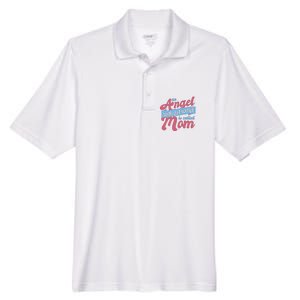 An Angel Without Wings Is Called Mom Men's Origin Performance Pique Polo