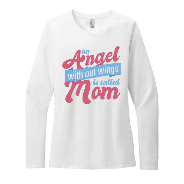 An Angel Without Wings Is Called Mom Womens CVC Long Sleeve Shirt