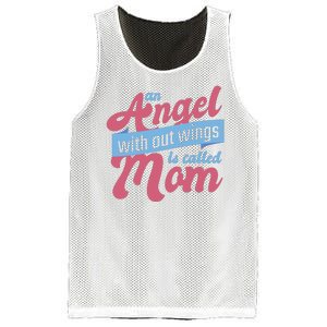 An Angel Without Wings Is Called Mom Mesh Reversible Basketball Jersey Tank