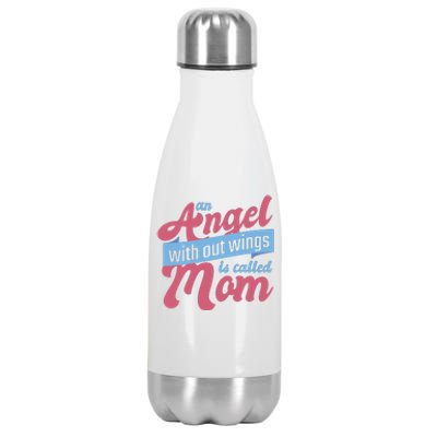 An Angel Without Wings Is Called Mom Stainless Steel Insulated Water Bottle