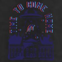 Alien Abduction White House 7 Panel Mesh Trucker Snapback Hat