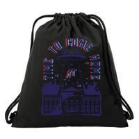 Alien Abduction White House Drawstring Bag