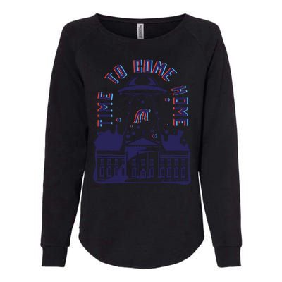 Alien Abduction White House Womens California Wash Sweatshirt