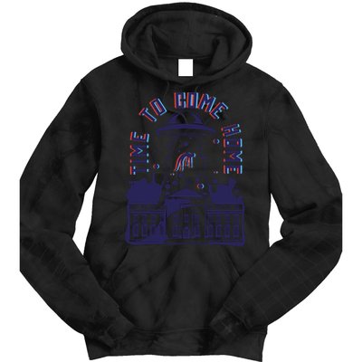 Alien Abduction White House Tie Dye Hoodie