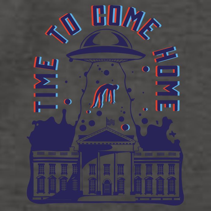 Alien Abduction White House Vector Backpack