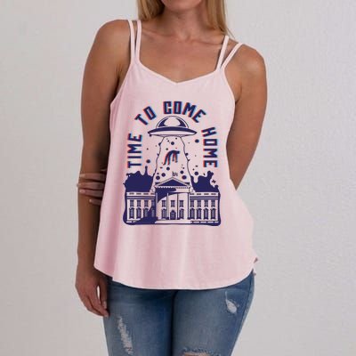 Alien Abduction White House Women's Strappy Tank