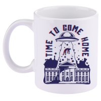 Alien Abduction White House 11oz C Handle Ceramic Mug