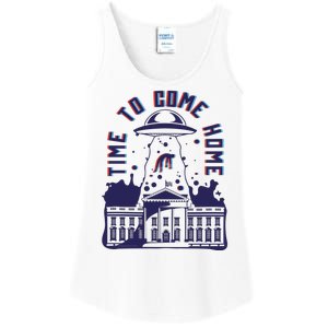 Alien Abduction White House Ladies Essential Tank