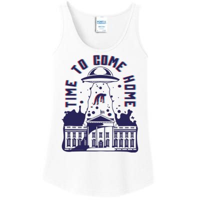 Alien Abduction White House Ladies Essential Tank