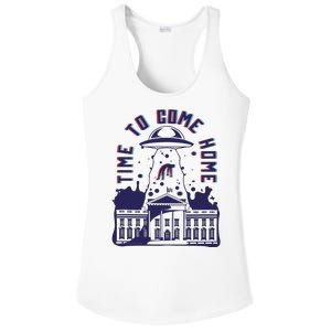 Alien Abduction White House Ladies PosiCharge Competitor Racerback Tank