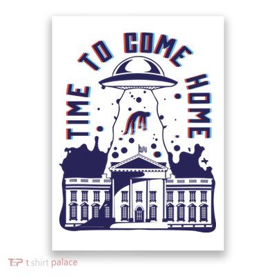 Alien Abduction White House Poster