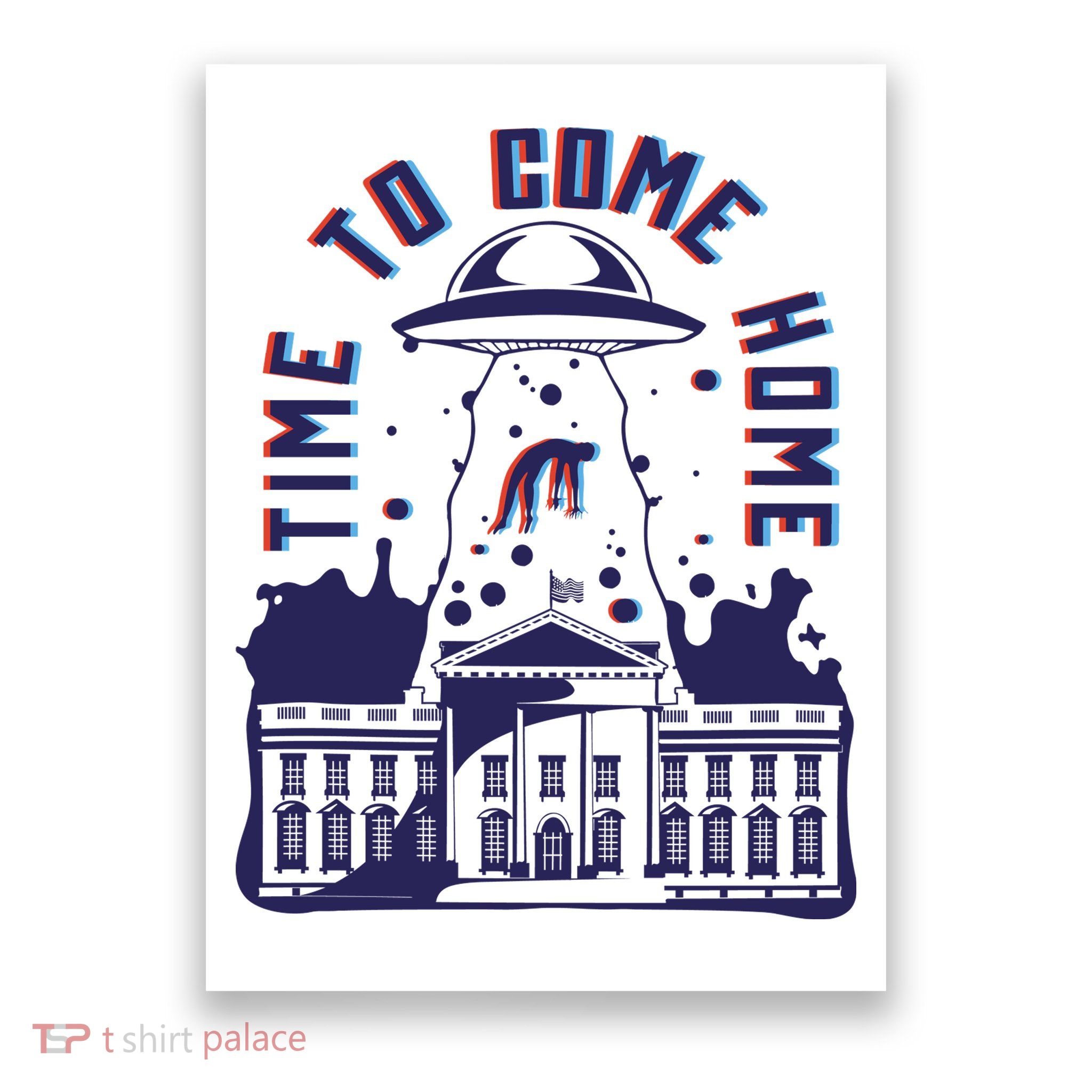 Alien Abduction White House Poster