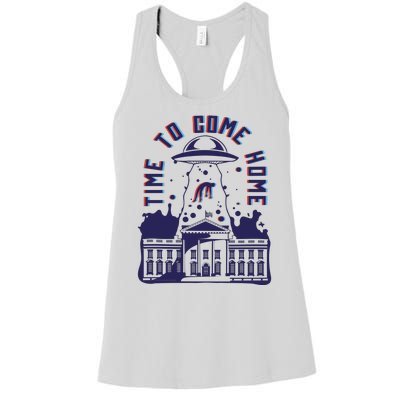 Alien Abduction White House Women's Racerback Tank