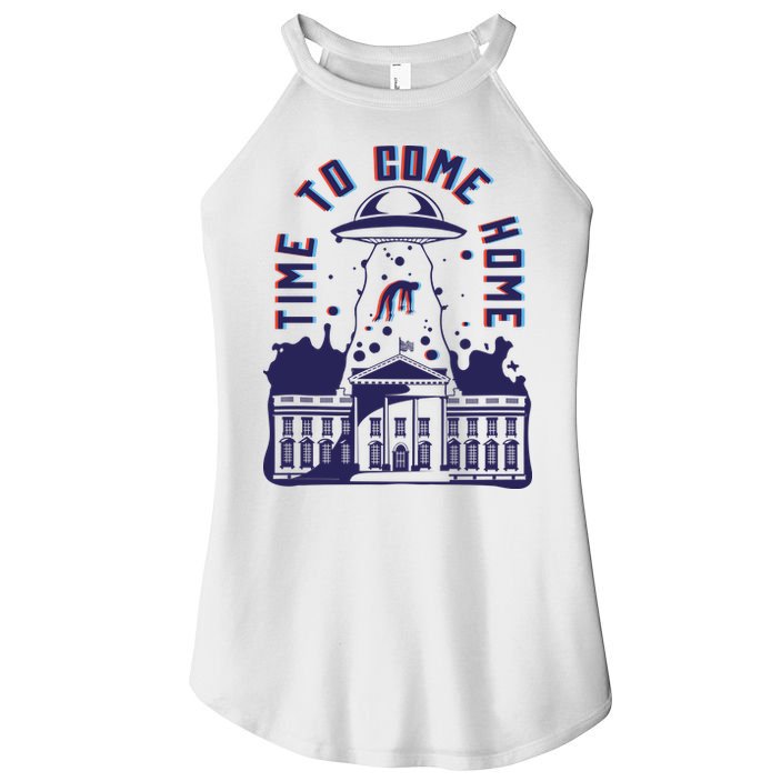 Alien Abduction White House Women's Perfect Tri Rocker Tank