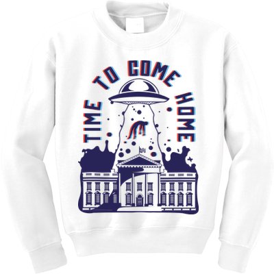 Alien Abduction White House Kids Sweatshirt