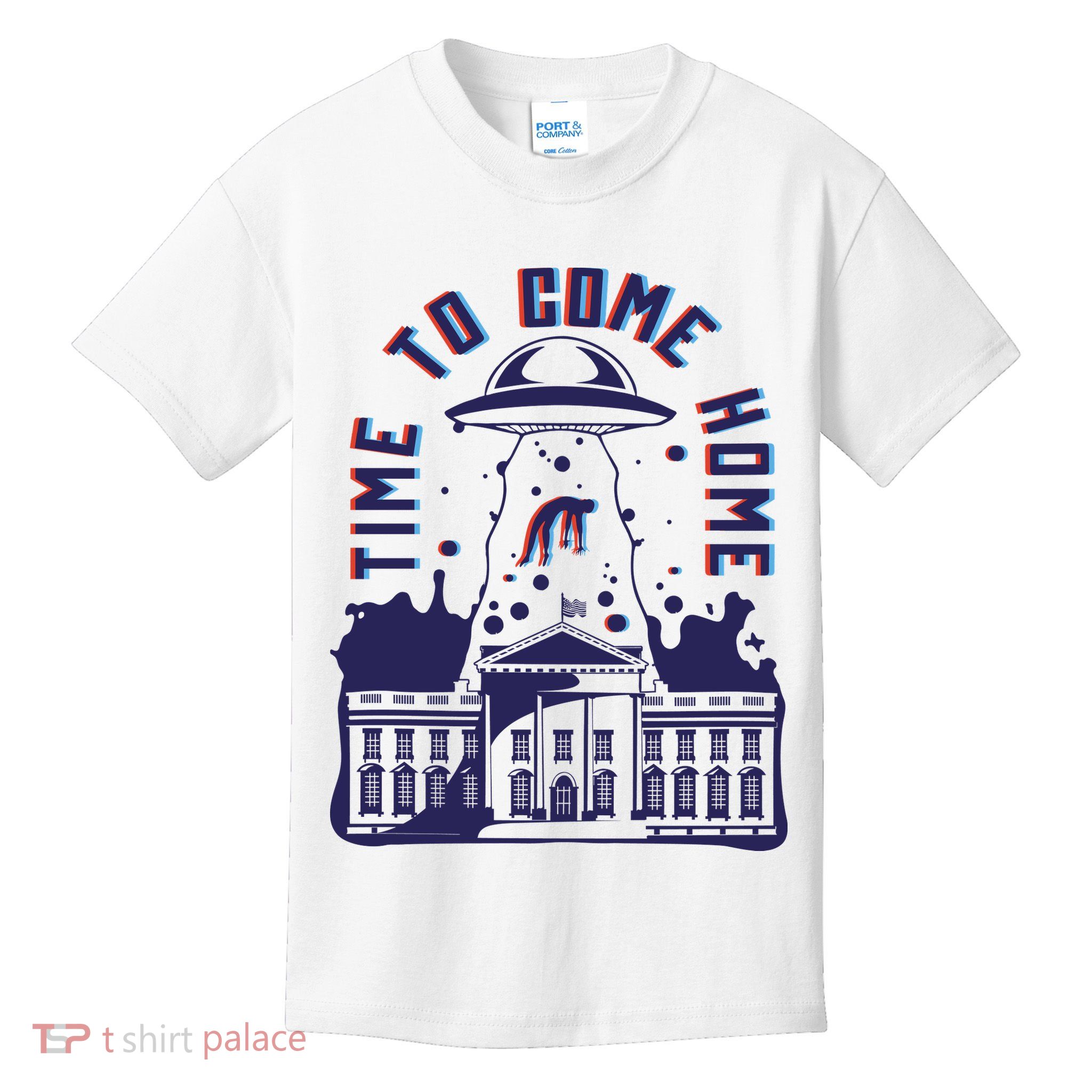 Alien Abduction White House Kids T-Shirt