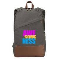 Awesomeness Cotton Canvas Backpack