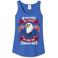 Awake Americans Want Our Country Back Fight For Freedom Usa Meaningful Gift Ladies Essential Tank