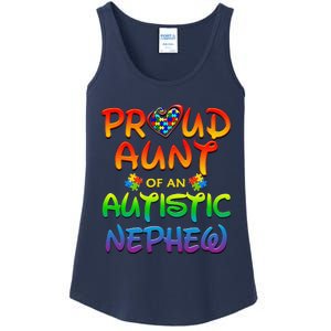 Autism Awareness Wear Proud Aunt Of Nephew Women Ladies Essential Tank