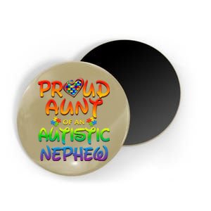 Autism Awareness Wear Proud Aunt Of Nephew Women Magnet