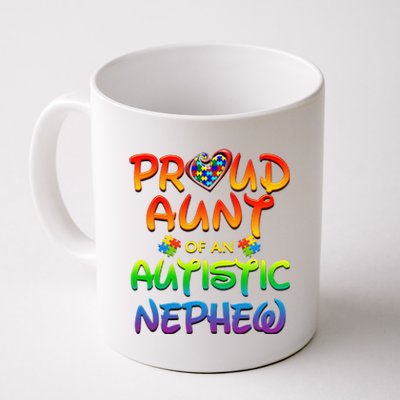 Autism Awareness Wear Proud Aunt Of Nephew Women Coffee Mug