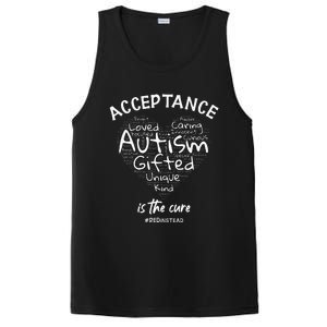 Autism Awareness Wear Red Instead Autism Heart REDinstead PosiCharge Competitor Tank