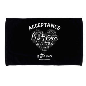 Autism Awareness Wear Red Instead Autism Heart REDinstead Microfiber Hand Towel