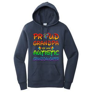 Autism Awareness Wear Proud Grandpa Of Granddaughter Women's Pullover Hoodie