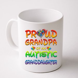 Autism Awareness Wear Proud Grandpa Of Granddaughter Coffee Mug