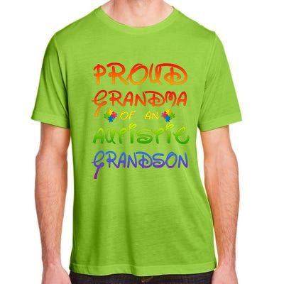 Autism Awareness Wear Proud Grandma Of Grandson Cool Gift Adult ChromaSoft Performance T-Shirt