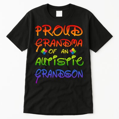 Autism Awareness Wear Proud Grandma Of Grandson Cool Gift Tall T-Shirt