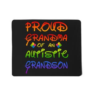 Autism Awareness Wear Proud Grandma Of Grandson Cool Gift Mousepad