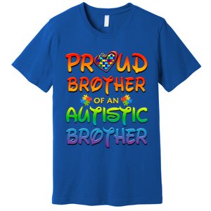 Autism Awareness Wear Proud Brother Of Brother Funny Gift Premium T-Shirt