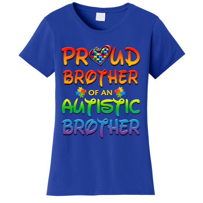 Autism Awareness Wear Proud Brother Of Brother Funny Gift Women's T-Shirt