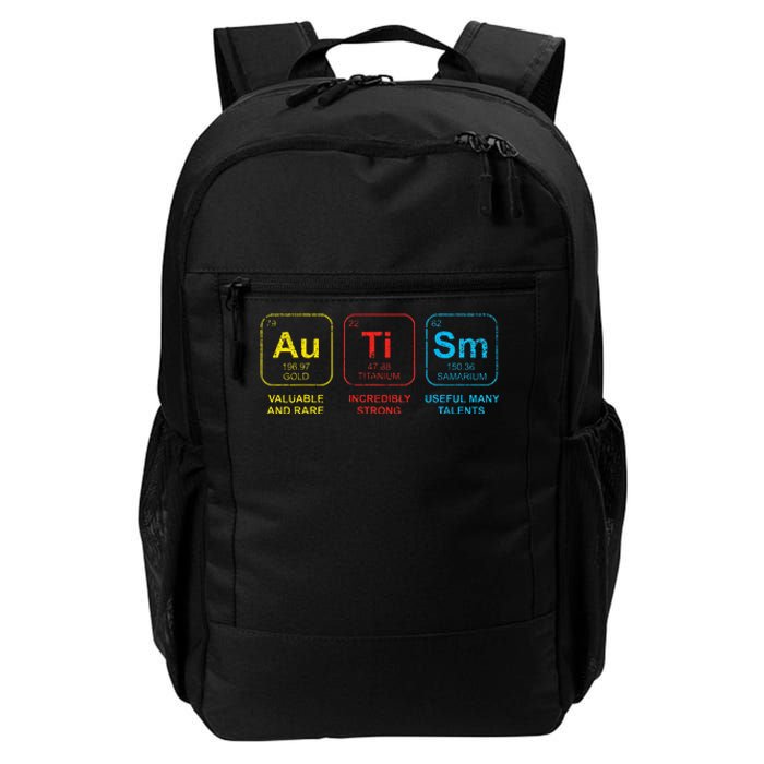 Autism Awareness Women Men Kids Elements Periodic Table ASD Daily Commute Backpack