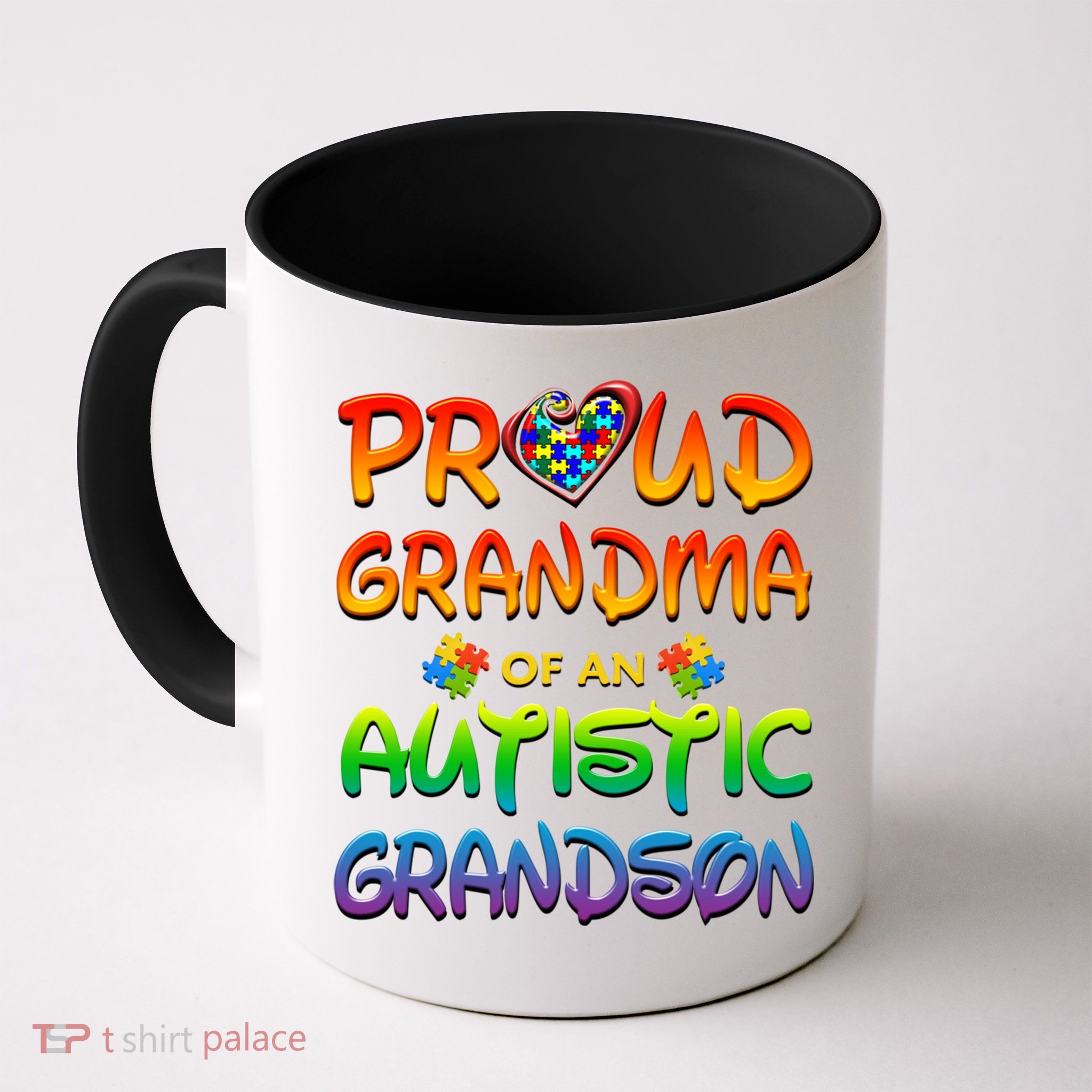 Autism Awareness Wear Proud Grandma Of Grandson Cool Gift Mug