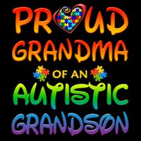 Autism Awareness Wear Proud Grandma Of Grandson Cool Gift Flat Bill Trucker Hat