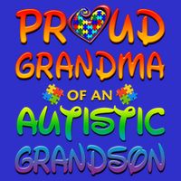 Autism Awareness Wear Proud Grandma Of Grandson Cool Gift Tall T-Shirt