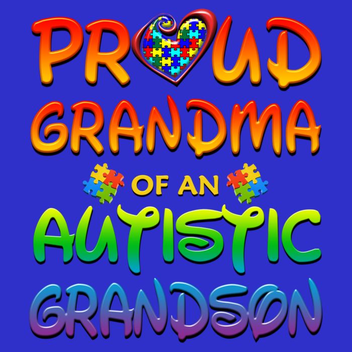 Autism Awareness Wear Proud Grandma Of Grandson Cool Gift Tall T-Shirt