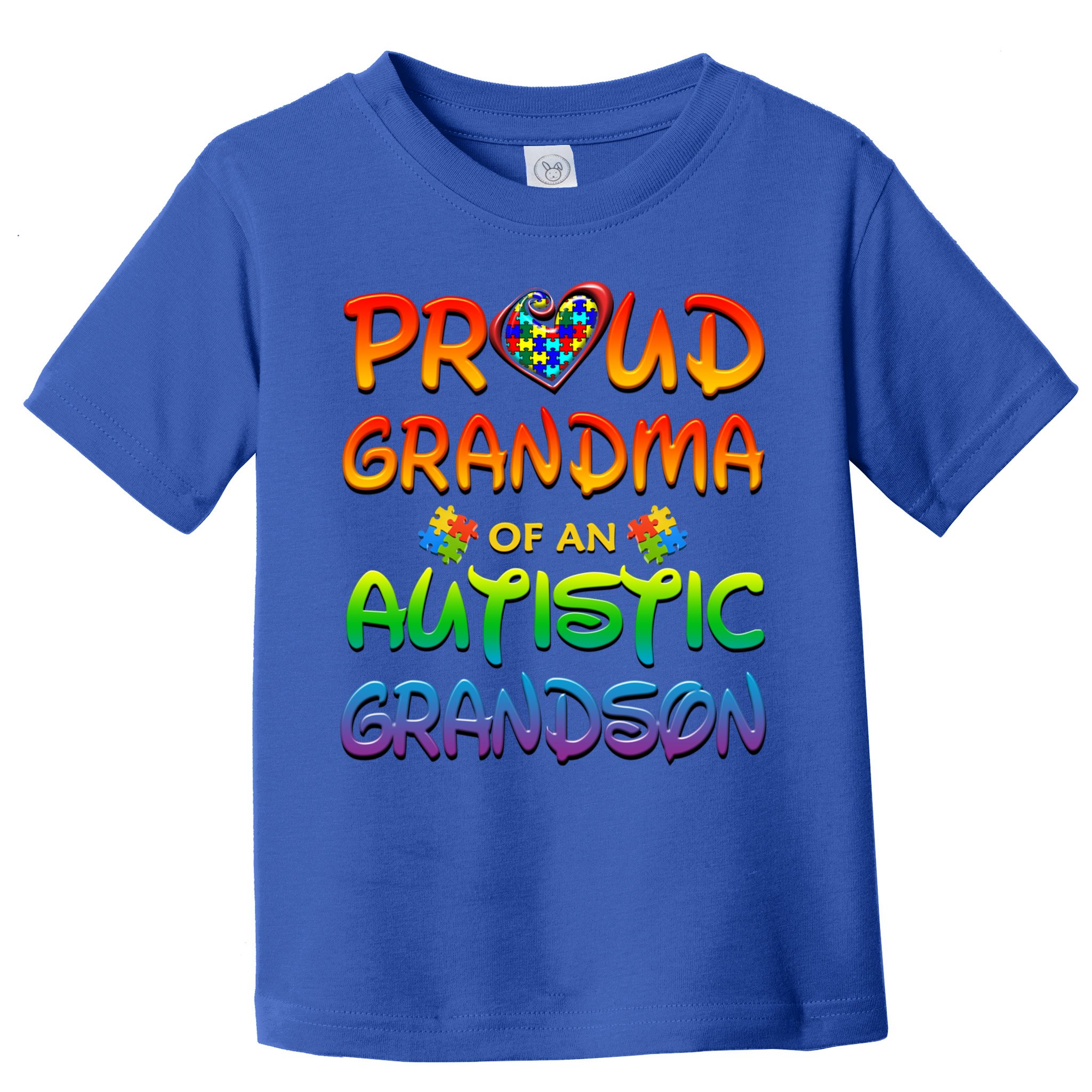 Autism Awareness Wear Proud Grandma Of Grandson Cool Gift Toddler T-Shirt
