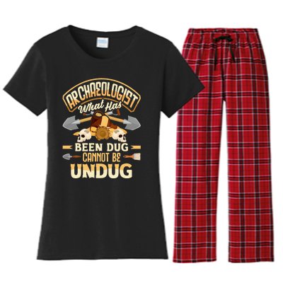 Archaeology Archaeologist What Has Been Dug Funny Women's Flannel Pajama Set