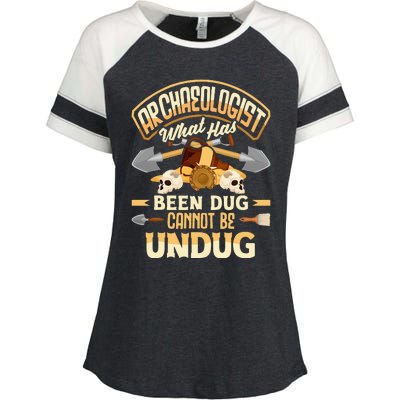 Archaeology Archaeologist What Has Been Dug Funny Enza Ladies Jersey Colorblock Tee