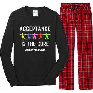 Autism Awareness Wear Red Instead In April REDinstead Long Sleeve Pajama Set